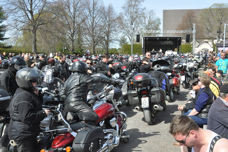 Kuva motoristikirkosta vuodelta 2016
